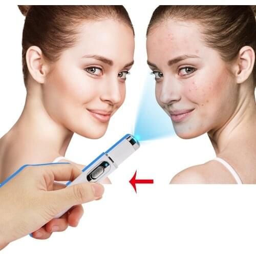 Laser Therapy Pen Eye Massager Face Massage Beauty Machine Acne Remover Wrinkle Removal Scar Remover Device Blue Light Skincare