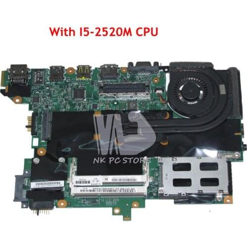 NOKOTION 63Y1718 63Y1914 MAIN BOARD For Lenovo thinkpad T420S Laptop Motherboard I5-2520M 48.4KF58.041 QM67 GMA HD3000 DDR3