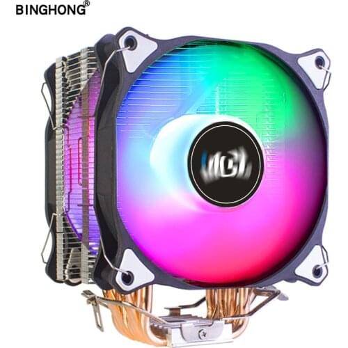 Cpu Cooler Fan Pwm 120mm 6 Heat-pipe With RGB Fans Cooling For Intel lga 775 115x 1356 1366 And AMD AM4 AM3+ x79 x99 x299 2011