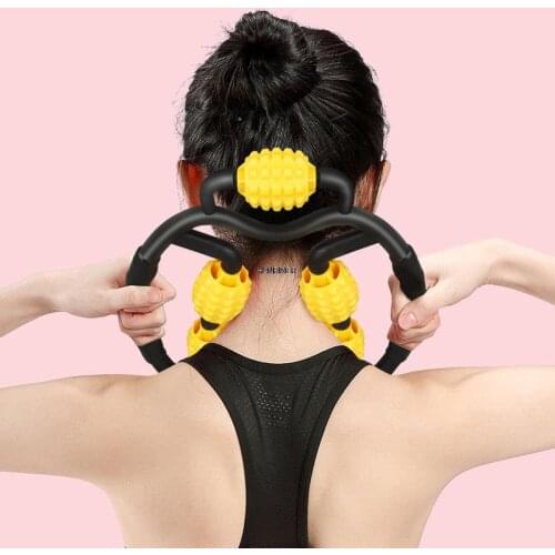 Five-wheel massager Yoga loop leg clamp artifact beautiful and large leg muscles to relax and roll 5-wheel leg-lifting device