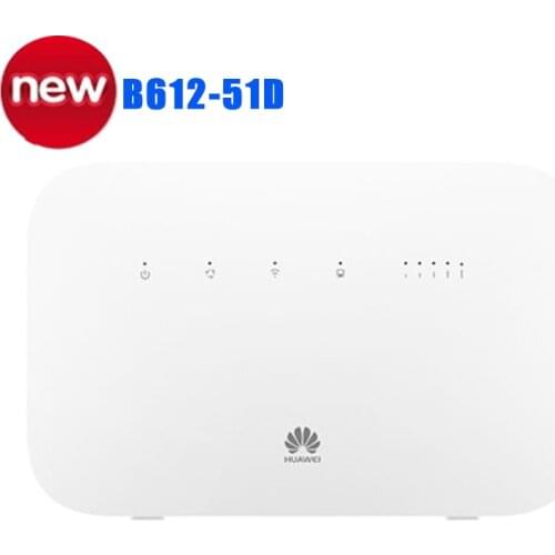 Unlocked Huawei B612 B612s-51d Router 4G LTE Cat6 300Mbs CPE Router pk b310-518 mf279 router +2pcs 4G Antennas
