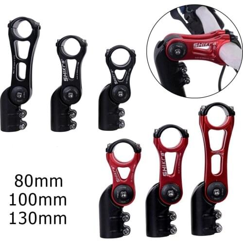 SHIKRA 25.4/31.8x80/100/130MM Increase Adjustable Rise Up Handlebar Stem MTB Road Bike Bicycle Stem Cycling Accessories