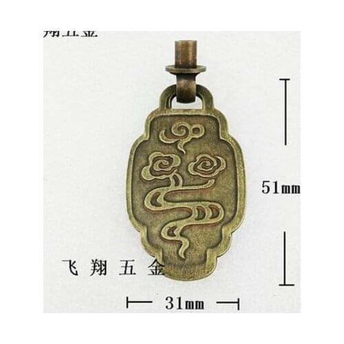 Drawer brass bronze handle Ming and Qing Dynasty hand in hand jewelry box handle