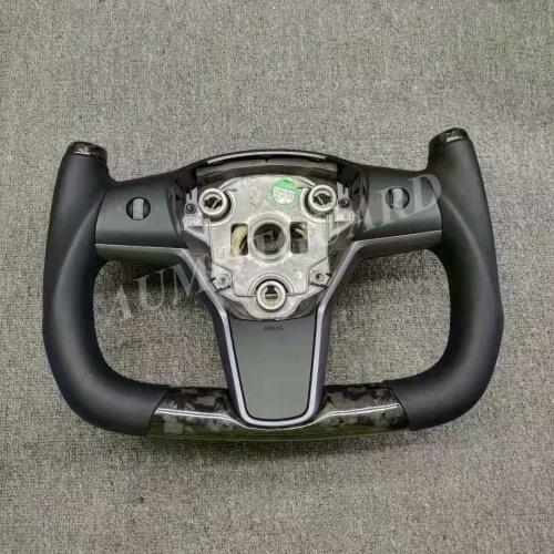 Pilot Shape Carbon Fiber Steering Wheel For Tesla Model 3 Special Design 2017 2018 2019 2020 2021