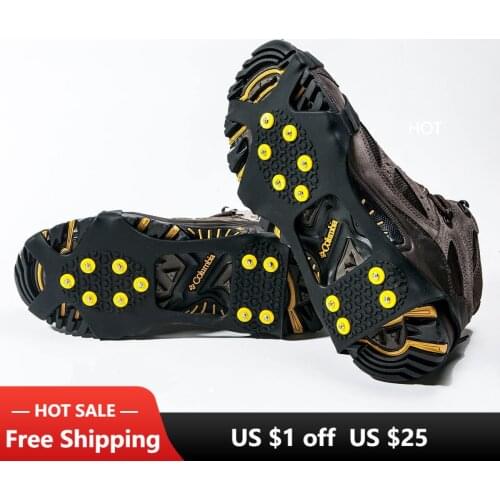 Ice Snow Grips Traction Cleats Anti Slip Ice Cleats for Shoes and Boots Ice Spikes Crampons