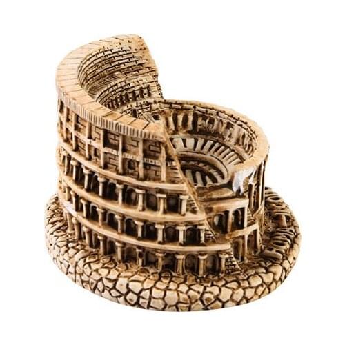Roman Colosseum Sculpture Modern Art Vintage Building Statue Resin Crafts Psychological Sand Table Decoration