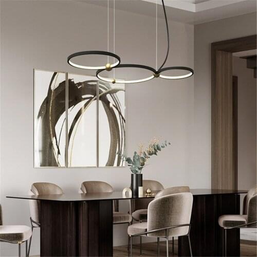 LED Modern Chandelier Interior Hotel Lobby Guest Room Decoration Home Lighting Design Living Room Bedroom Study Light