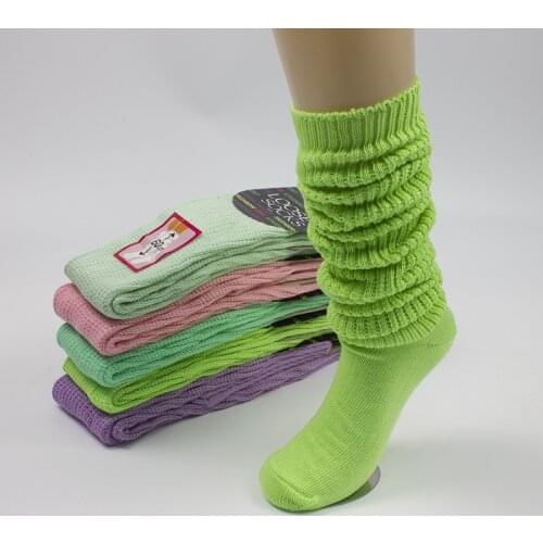 JK Uniform Loose Socks Pink Green Anime Cosplay Women Slouch Socks Girl Stocking Leg