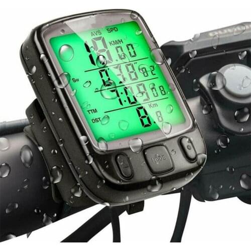 Bike Speedometer, Waterproof Bike Computer With LCD Digital Display Bicycle Odometer Cycling Wired Stopwatch Riding Accessories