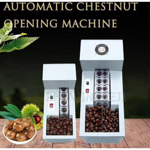220V Commercial Chestnut Opening Machine Fully Automatic Single Chain Plate Incision Chestnut Notch Small Electric Cut Equipment