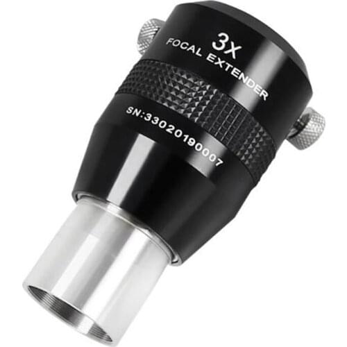 New-Maxvision 1.25 Inches 3X Extender Achromatic Astronomical Telescope Accessories Metal HD Barlow Mirror Barlow Lens