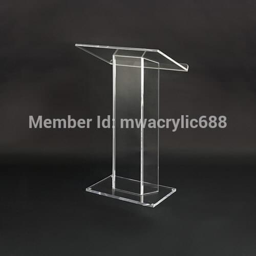 Free Shipping Soundness Modern Design Cheap Acrylic Lectern podium