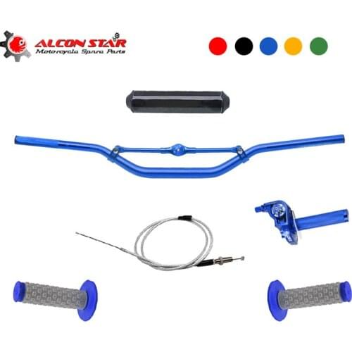 Alconstar-Motorcycle Handlebar Bar Pad With Handle Grips Throttle Cable Grips For KTM Honda EXC CRF YZF KLX RMZ MX Pit Dirt Bike