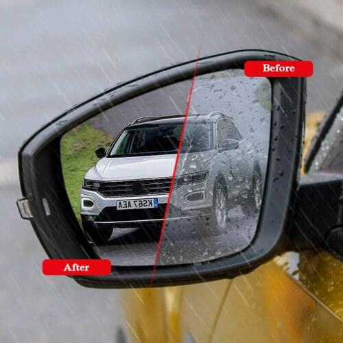 2PCS Car Waterproof Anti Fog Film Rearview Mirror Film Sticker Window Clear Sticker For Volkswagen T-ROC 2017-Present Accessory