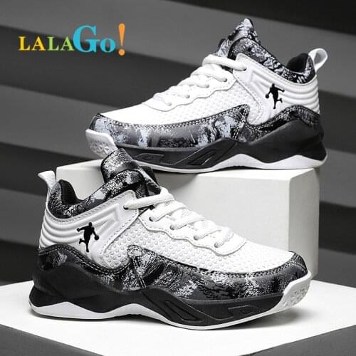 Boys Brand Basketball Shoes For Kids Sneakers Thick Sole Non-slip Children Sports Shoes Child Boy Basket Trainer Shoes