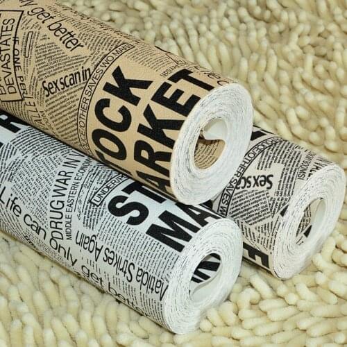 Beibehang black white newspaper alphabetical magazine Wall paper Roll For Sofa Living room papel de parede 3d wallpaper roll
