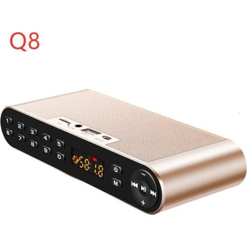 AIDU/Aidu Q8 wireless Bluetooth speaker radio plug-in U-disk computer TF memory card mini-sound