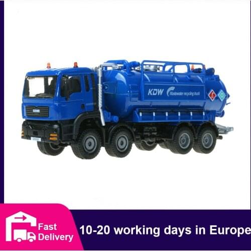 CONUSEA 1:50 Alloy Construction Engineering Vehicle Caterpillar Wastewater Recycling Truck Tractor Model Toys for Boys Car