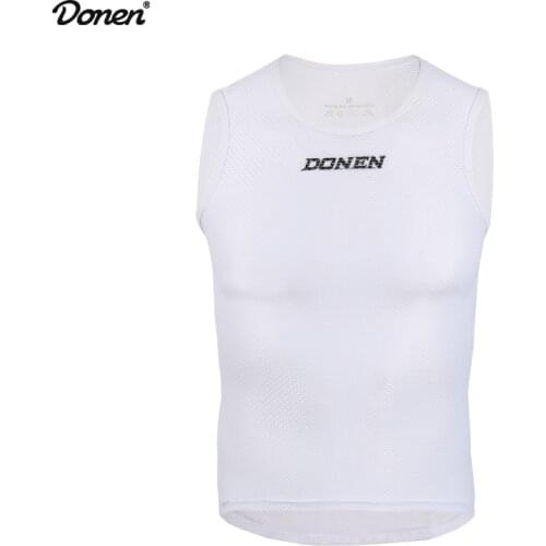 DONEN man Sleeveless Riding Bike Cycling Vest White Cool Bike Vest Lightweight Breathable Bicycle Jersey Clothes
