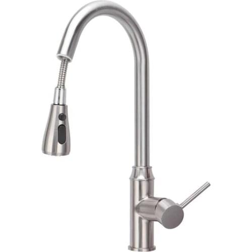 Water Saving Tap Kitchen Bathroom Accessories /2 Kitchen Faucet Set Single Handle Cold Hot Mixing Water Tap with Pull Down