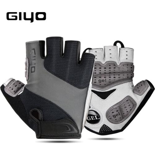 GIYO Bicycle Gloves Half Finger Outdoor Sports Gloves For Men Women Gel Pad Breathable MTB Road Racing Riding Cycling Gloves DH