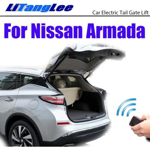 LiTangLee Car Electric Tail Gate Lift Trunk Rear Door Assist System For Nissan Armada 2016~2020 Key Control