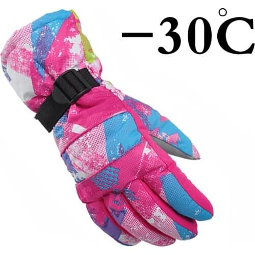 Mens ski gloves Snowboard gloves Snowmobile Motorcycle Riding winter children ski gloves Windproof Waterproof unisex