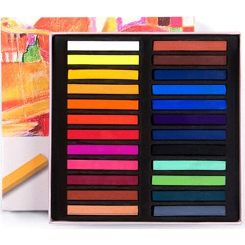 Soft Pastel Set Square Pastels Chalks Square Artist Pastel Set Box Of 12/24/36/48 Assorted Colors 6.5 * 1 * 1cm EM88