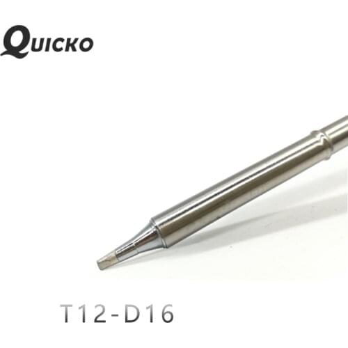 QUICKO T12-D16 Shape D series Solering iron tips welding tools for T12 Handle T12 Soldering station FX9501/951/952 Handle