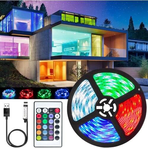 LED Strip Lights Bluetooth RGB 2835 USB 5V Fita 3.2-16.4 Feet For Para Habitacion Bedroom TV Computer Background Lighting Luces