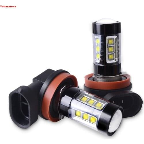 Lampada Led H11 H8 Branco Alta Potencia Cree Xb-d Chips 80w Panigale Automotiva Led Farol Milha Neblina Branca Carro Moto