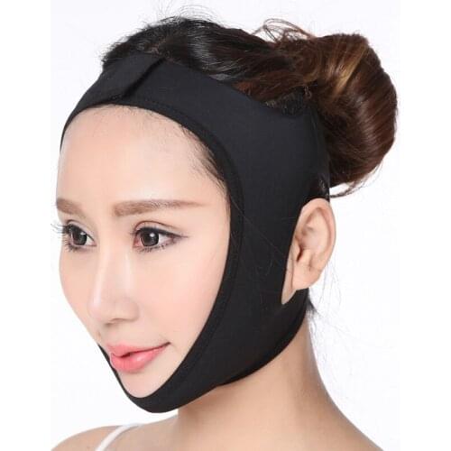 V Face Line Belt Women Slimming Thin Facial Beauty Tool Black Double Chin Face Bandage Slim Lift Up Anti Wrinkle Mask Strap Band