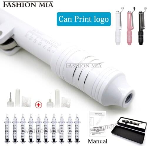 0.3ml Mesotherapy Noninvasive Hyaluronic acid Pen lip Injection Hyaluron Pen for Remove wrinkles Fill Atomizer Injection Gun