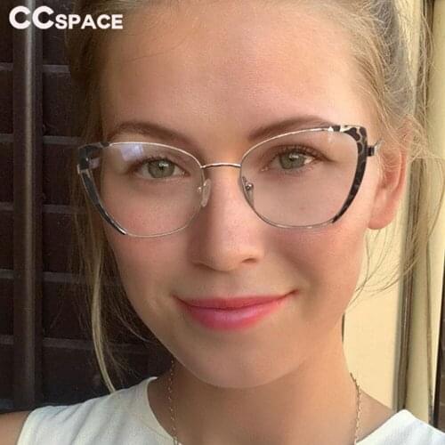 48308 Anti-blue light Glasses Frame Spring Legs Mens and Womens Optical Fashion Computer Eyeglasses