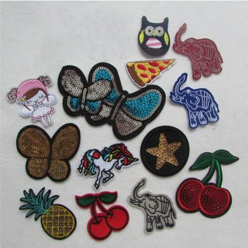 1pcs sell 16 kind style select hot melt adhesive applique embroidery patch DIY clothing accessory patches stripes C610-C643