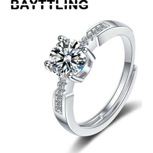 Кольца с фианитами для женщин BAYTTLING China At AliExpress