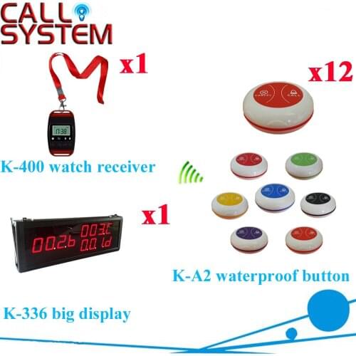 433.92mhz Wireless Waiter Bell Calling System Restaurant Pager