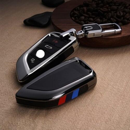 Remote Controller car Key Bag Holder fit bmw blade KeyChain Car key Cover Case for BMW X1 X5 X6 F15 F16 F48 BMW 1 / 2 Series