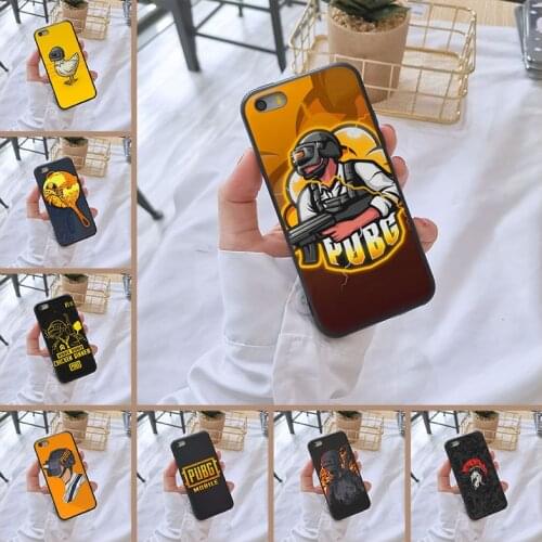 PUBG Game Cool Men Black Funny Phone Cases For iPhone 5 S 5C 5S SE Case Silicone Soft For iPhone 4 S 4S Back Cover