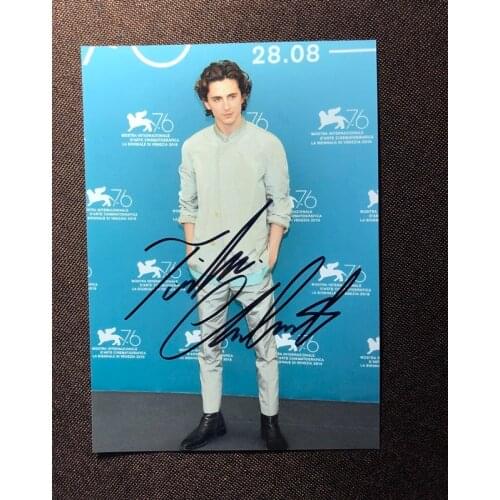 Hand signed Timothée Chalamet autographed photo 5*7 Little Women 092019M3