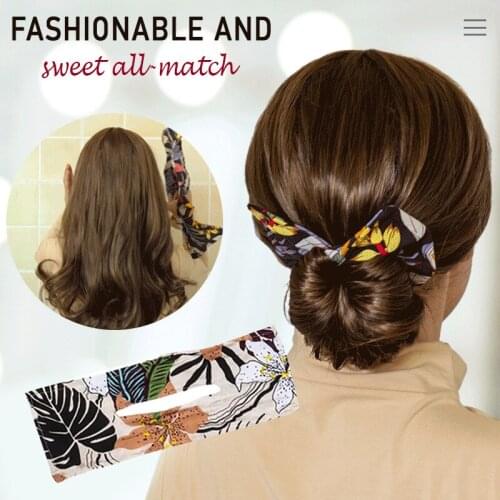 HOT Hairband Lightweight French Retro Headband Korean Printing Soft Breathable and Comfortable
