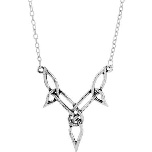 Irish Knot Infinite Treasure Cast Pewter Delicate Knot Necklace Jewelry Birthday Gift