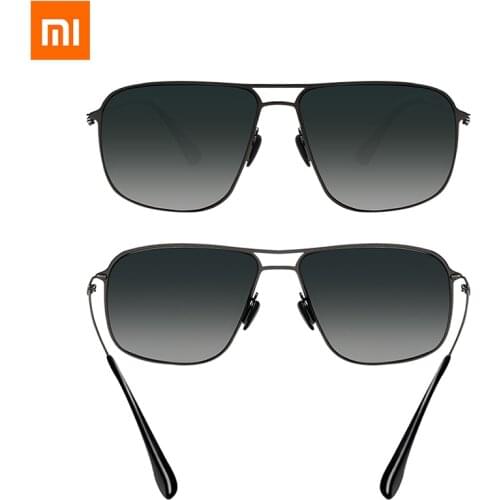 Xiaomi Mijia Classic Square Sunglasses Pro TAC Polarized Lenses Glasses Retro Light Frame Screwless UV Protection for Men Women