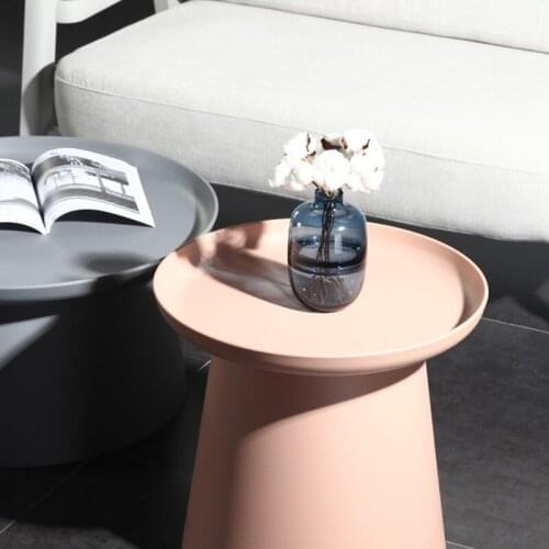 Modern Round Coffee Table Nordic Household Plastic Tea Table Living Room Round Tables Low Tables For Home Decoration