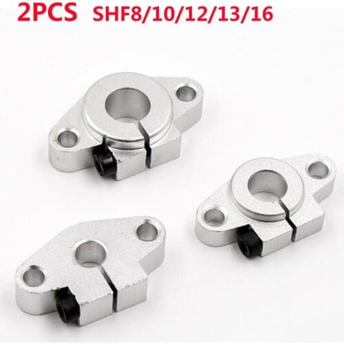 2pcs/lot SHF8 SHF10 SHF12 SHF13 SHF16 Linear Bearing Shaft Support CNC Router for 3D Printer