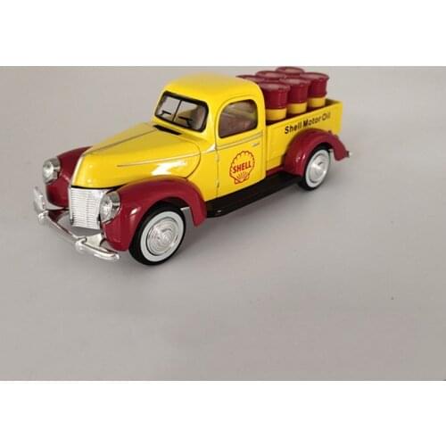 Diecast 1:32 Ford Pickup Car Classic CarFuel Tank Alloy Freight Cylinder Vehicle Model Static Collection Souvenir Ornaments Show