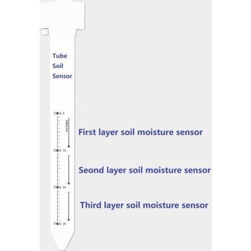 LORA LORAWAN GPRS 4G WIFI RS485 Digital Wireless 3 Layers Tubular Soil Moisture Sensor