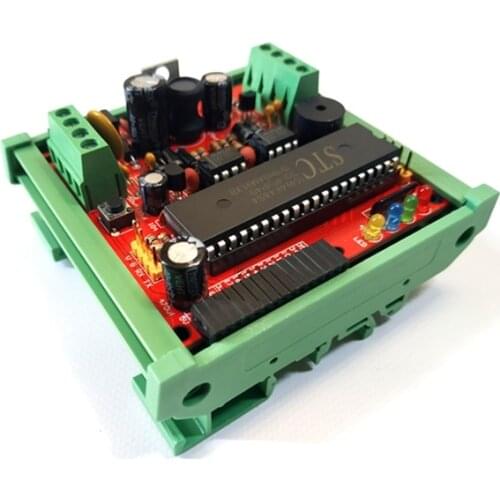 MODBUS motherboard dual RS485 communication STC15W4K48S4 microcontroller system board development board card guide rail