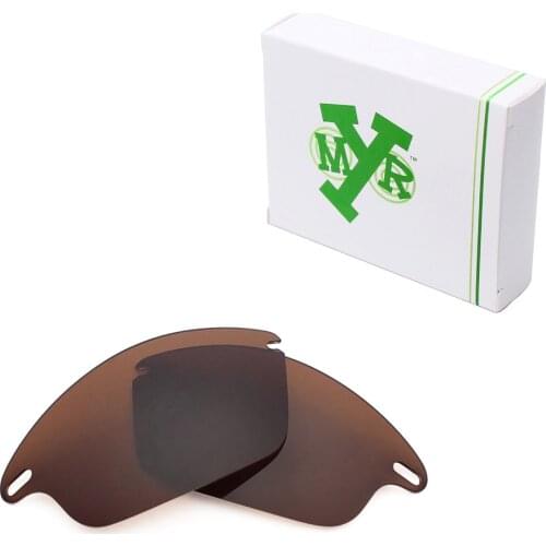 Mryok Anti-Scratch POLARIZED Replacement Lenses for Oakley Fast Jacket Sunglasses Bronze Brown
