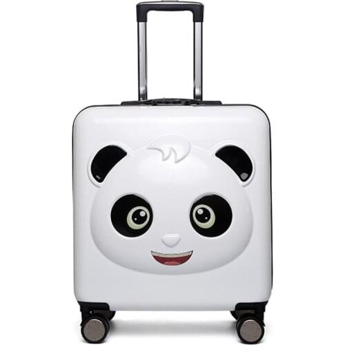 Cartoon suitcase creative trolley case cute female 20 inch student boarding boy and child trolley travel password box luggage
